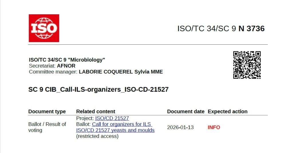 ISO/CD 21527 ILS çağrısı ekran görüntüsü